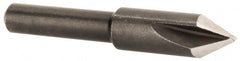 Cleveland - 1/4" Head Diam, 3/16" Shank Diam, 3 Flute 60° High Speed Steel Countersink - Benchmark Tooling