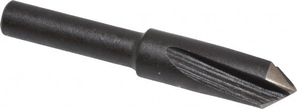 Cleveland - 1/4" Head Diam, 3/16" Shank Diam, 3 Flute 82° High Speed Steel Countersink - Benchmark Tooling