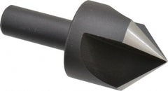 Cleveland - 1-1/4" Head Diam, 1/2" Shank Diam, 3 Flute 90° High Speed Steel Countersink - Benchmark Tooling