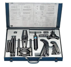 SKF - 8 Ton Capacity, 6" Spread, Hydraulic Puller Set - 3 Jaws, 10.6" Reach - Benchmark Tooling