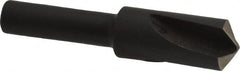 Cleveland - 3/8" Head Diam, 1/4" Shank Diam, 3 Flute 120° High Speed Steel Countersink - Benchmark Tooling