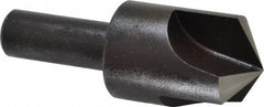 Cleveland - 1" Head Diam, 1/2" Shank Diam, 3 Flute 120° High Speed Steel Countersink - Oxide Finish, 2-3/4" OAL, Single End, Straight Shank, Right Hand Cut - Benchmark Tooling