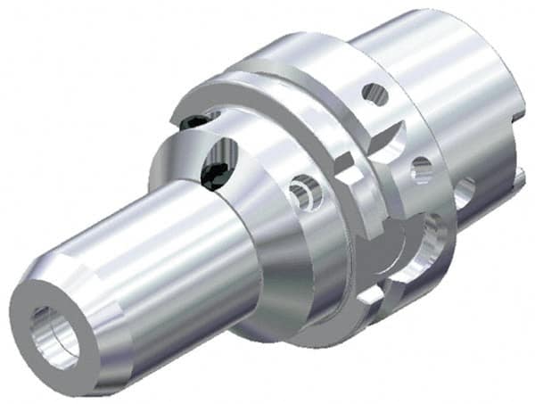 Kennametal - HSK100A Taper Shank, 18mm Hole Diam, Hydraulic Tool Holder/Chuck - 39.6mm Nose Diam, 100mm Projection, 39mm Clamp Depth, 15,000 RPM, Through Coolant - Exact Industrial Supply