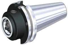 Kennametal - KM32 System Size, CAT50 Taper, Modular Tool Holding System Adapter - 40.13mm Projection, 2-3/4" Body Diam, 141.73mm OAL, Through Coolant - Exact Industrial Supply