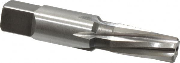 Cleveland - 1/8" Pipe, 0.362" Diam, 0.316" Small End Diam, Straight Shank, 19.05mm Flute, Taper Pipe Reamer - Benchmark Tooling