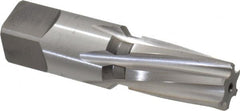Cleveland - 3/8" Pipe, 0.606" Diam, 0.54" Small End Diam, Straight Shank, 1-1/16" Flute, Taper Pipe Reamer - Benchmark Tooling