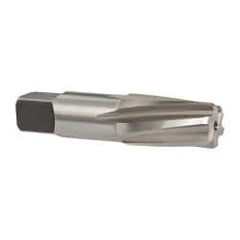 Cleveland - 1/2" Pipe, 3/4" Diam, 0.665" Small End Diam, Straight Shank, 1-3/8" Flute, Taper Pipe Reamer - Benchmark Tooling