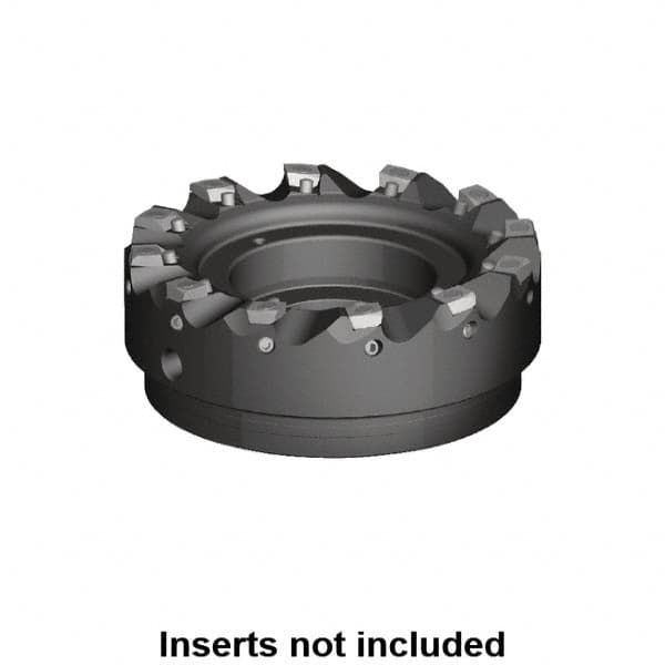 Kennametal - 10 Inserts, 125mm Cut Diam, 40mm Arbor Diam, 1mm Max Depth of Cut, Indexable Square-Shoulder Face Mill - 0/90° Lead Angle, 63mm High, MDHX 1004.. Insert Compatibility, Series Fix-Perfect - Benchmark Tooling