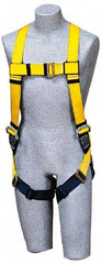 DBI/SALA - 420 Lb Capacity, Size Universal, Full Body Construction Safety Harness - Polyester Webbing, Side D-Ring, Pass-Thru Leg Strap, Pass-Thru Chest Strap - Benchmark Tooling