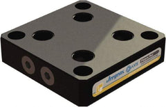 Jergens - 130mm Long x 130mm Wide x 30mm High Aluminum Fixture Plate - 30mm Plate Thickness - Benchmark Tooling