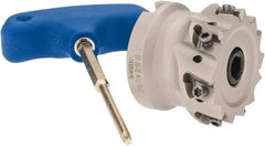 Iscar - 7 Inserts, 2" Cut Diam, 3/4" Arbor Diam, 0.354" Max Depth of Cut, Indexable Square-Shoulder Face Mill - 0/90° Lead Angle, 1.575" High, T290 LN.T 1004 Insert Compatibility, Through Coolant, Series SumoMill - Benchmark Tooling