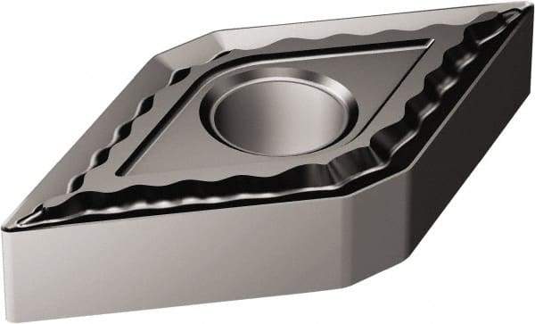 Sandvik Coromant - DNMG442 QM Grade 1105 Carbide Turning Insert - TiAlN2 Finish, 55° Diamond, 1/2" Inscr Circle, 1/4" Thick, 1/32" Corner Radius - Benchmark Tooling