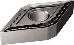 Sandvik Coromant - DNMG442 QM Grade 1105 Carbide Turning Insert - TiAlN2 Finish, 55° Diamond, 1/2" Inscr Circle, 1/4" Thick, 1/32" Corner Radius - Benchmark Tooling