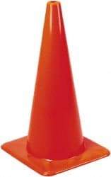 PRO-SAFE - 28" High, Orange Rigid Traffic Cone - 14" Base Width, 7 Lb, PVC - Benchmark Tooling