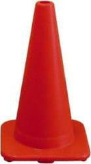 PRO-SAFE - 18" High, Orange Rigid Traffic Cone - 12" Base Width, 3 Lb, PVC - Benchmark Tooling