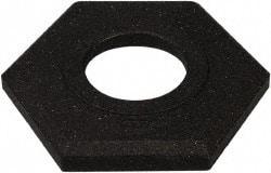 PRO-SAFE - 14" Wide x 4" High Rubber Trim Line Channelizer Base - 16 Lb, Black - Benchmark Tooling