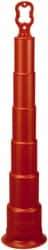 PRO-SAFE - 42" High x 8" Wide Trim Line Channelizer Post - High Density Polyethylene (HDPE), 4 Lbs, Orange - Benchmark Tooling