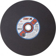 Camel Grinding Wheels - 12" 24 Grit Aluminum Oxide Cutoff Wheel - 1/8" Thick, 1" Arbor, 5,100 Max RPM - Benchmark Tooling