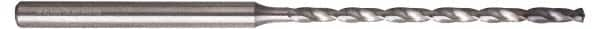 Guhring - 0.1102", 135° Point, Solid Carbide Micro Drill Bit - 50mm Flute Length, 4mm Shank Diam, Series 6412 - Benchmark Tooling