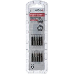 Wiha - 4mm Hex Screwdriver Bit - 1/4" Drive, 1" OAL - Benchmark Tooling