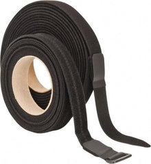 VELCRO Brand - 22 Piece 1" Wide x 5 Yd Long Self Fastening Tie/Strap Kit - Roll, Black - Benchmark Tooling