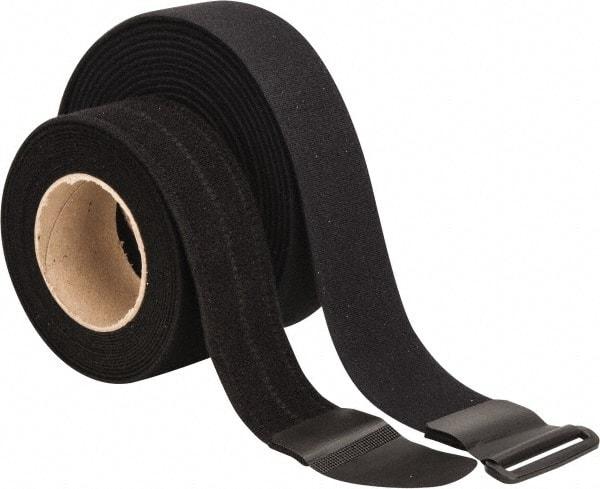 VELCRO Brand - 22 Piece 2" Wide x 5 Yd Long Self Fastening Tie/Strap Kit - Roll, Black - Benchmark Tooling