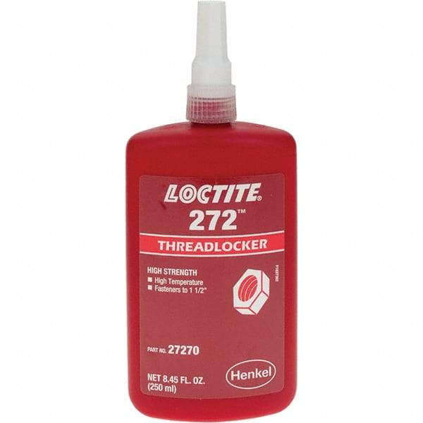 Loctite - 250 mL, Red, High Strength Threadlocker - Series 272 - Benchmark Tooling