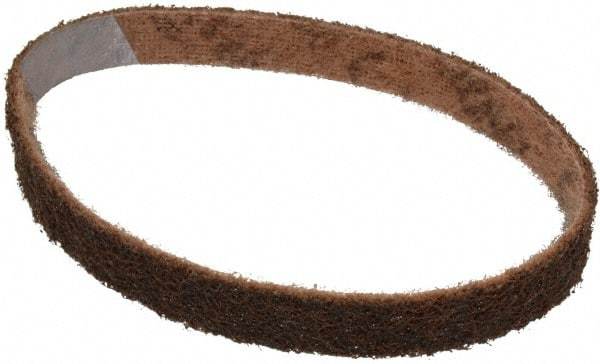 3M - 3/4" Wide x 18" OAL, Aluminum Oxide Abrasive Belt - Aluminum Oxide, Coarse, Nonwoven, Series SC-BS - Benchmark Tooling