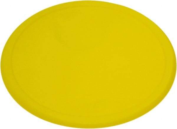 Rubbermaid - 8.8" Wide, Round Polyethylene Lid - Use with FG572000, FG572100, FG572124 - Benchmark Tooling