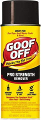 Goof Off - Adhesive, Graffiti & Rust Removers Type: Adhesive Remover Removes/Dissolves: Caulk Residue; Chewing Gum; Crayon; Glue; Marker; Paint; Pen; Scuff Marks; Tar; Stickers; Tree Sap - Benchmark Tooling