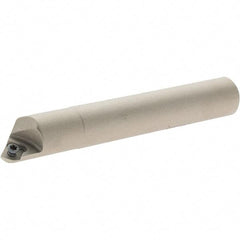 Iscar - 45° Lead Angle, 14.1mm Max Cut Diam, 6mm Min Cut Diam, 4mm Max Depth of Cut, Indexable Chamfer and Angle End Mill - 1 Insert, X/Q/SOMT 06 Insert Style, 80mm Overall Length, Straight Shank - Benchmark Tooling