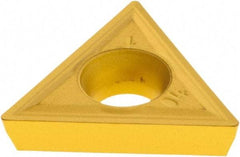 Iscar - TPMT321 Grade IC9150 Carbide Turning Insert - TiCN/Al2O3/TiN Finish, 60° Triangle, 3/8" Inscr Circle, 1/8" Thick, 1/64" Corner Radius - Benchmark Tooling
