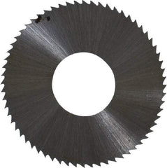 Controx - 1" Diam x 0.0156" Blade Thickness x 3/8" Arbor Hole Diam, 64 Tooth Slitting and Slotting Saw - Arbor Connection, Right Hand, Uncoated, High Speed Steel, Concave Ground - Benchmark Tooling