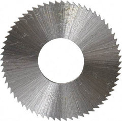 Controx - 1" Diam x 0.04" Blade Thickness x 3/8" Arbor Hole Diam, 64 Tooth Slitting and Slotting Saw - Arbor Connection, Right Hand, Uncoated, Cobalt, Concave Ground, Contains Keyway - Benchmark Tooling