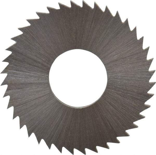 Controx - 1" Diam x 1/16" Blade Thickness x 3/8" Arbor Hole Diam, 40 Tooth Slitting and Slotting Saw - Arbor Connection, Right Hand, Uncoated, Cobalt, Concave Ground, Contains Keyway - Benchmark Tooling