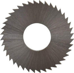 Controx - 1" Diam x 1/16" Blade Thickness x 3/8" Arbor Hole Diam, 40 Tooth Slitting and Slotting Saw - Arbor Connection, Right Hand, Uncoated, Cobalt, Concave Ground, Contains Keyway - Benchmark Tooling