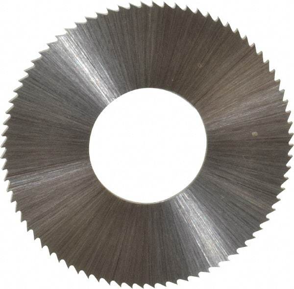 Controx - 1-1/4" Diam x 0.0313" Blade Thickness x 1/2" Arbor Hole Diam, 80 Tooth Slitting & Slotting Saw - Arbor Connection, Right Hand, Uncoated, M2 High Speed Steel, Concave Ground - Benchmark Tooling