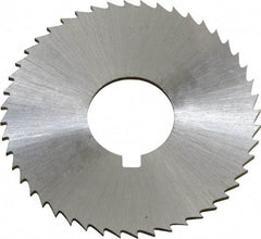 Controx - 1-1/2" Diam x 0.0469" Blade Thickness x 1/2" Arbor Hole Diam, 48 Tooth Slitting and Slotting Saw - Arbor Connection, Right Hand, Uncoated, Cobalt, Concave Ground, Contains Keyway - Benchmark Tooling