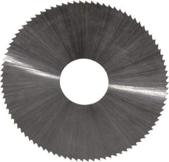 Controx - 1-3/4" Diam x 0.02" Blade Thickness x 1/2" Arbor Hole Diam, 90 Tooth Slitting and Slotting Saw - Arbor Connection, Right Hand, Uncoated, High Speed Steel, Concave Ground - Benchmark Tooling