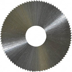 Controx - 1-3/4" Diam x 0.0313" Blade Thickness x 1/2" Arbor Hole Diam, 90 Tooth Slitting & Slotting Saw - Arbor Connection, Right Hand, Uncoated, M2 High Speed Steel, Concave Ground - Benchmark Tooling