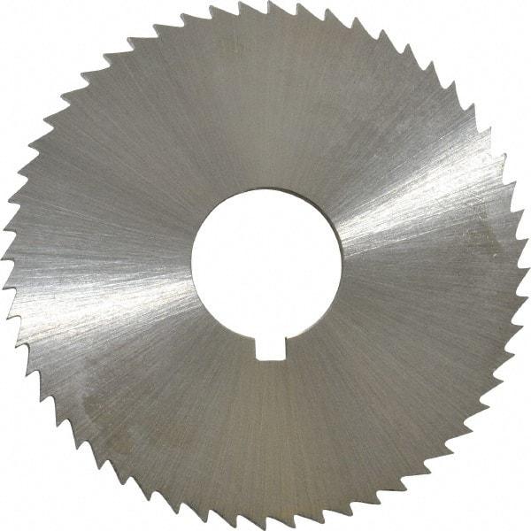 Controx - 1-3/4" Diam x 0.0781" Blade Thickness x 1/2" Arbor Hole Diam, 56 Tooth Slitting and Slotting Saw - Arbor Connection, Right Hand, Uncoated, Cobalt, Concave Ground, Contains Keyway - Benchmark Tooling