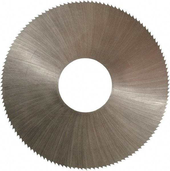 Controx - 2" Diam x 0.014" Blade Thickness x 5/8" Arbor Hole Diam, 132 Tooth Slitting and Slotting Saw - Arbor Connection, Right Hand, Uncoated, High Speed Steel, Concave Ground - Benchmark Tooling