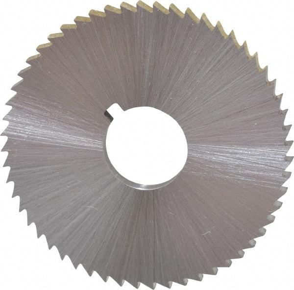 Controx - 2" Diam x 0.0156" Blade Thickness x 5/8" Arbor Hole Diam, 132 Tooth Slitting and Slotting Saw - Arbor Connection, Right Hand, Uncoated, High Speed Steel, Concave Ground - Benchmark Tooling