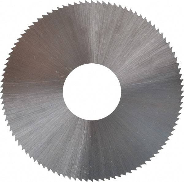 Controx - 2" Diam x 0.018" Blade Thickness x 5/8" Arbor Hole Diam, 100 Tooth Slitting and Slotting Saw - Arbor Connection, Right Hand, Uncoated, High Speed Steel, Concave Ground - Benchmark Tooling