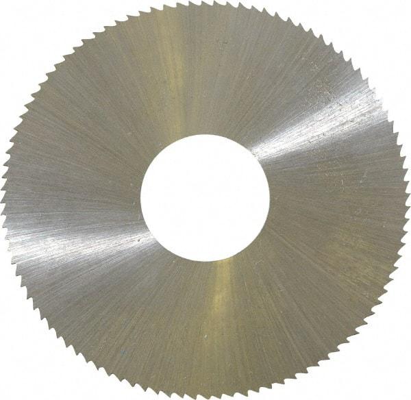 Controx - 2" Diam x 0.025" Blade Thickness x 5/8" Arbor Hole Diam, 100 Tooth Slitting & Slotting Saw - Arbor Connection, Right Hand, Uncoated, M2 High Speed Steel, Concave Ground - Benchmark Tooling