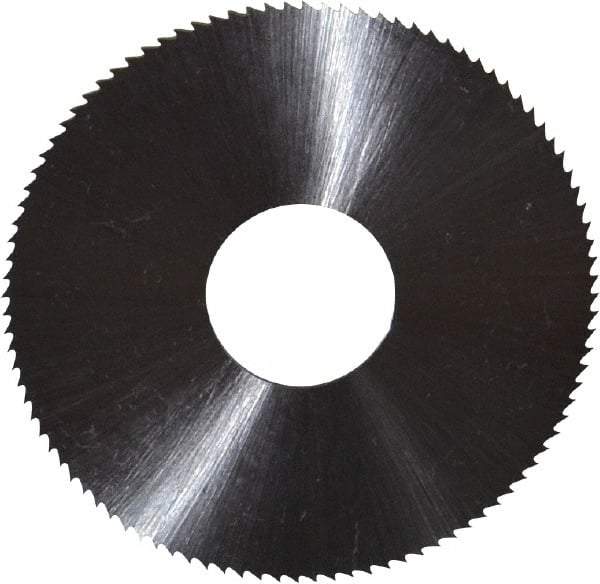 Controx - 2" Diam x 0.0313" Blade Thickness x 5/8" Arbor Hole Diam, 100 Tooth Slitting & Slotting Saw - Arbor Connection, Right Hand, Uncoated, M2 High Speed Steel, Concave Ground - Benchmark Tooling