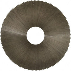 Controx - 2-1/2" Diam x 0.01" Blade Thickness x 5/8" Arbor Hole Diam, 160 Tooth Slitting and Slotting Saw - Arbor Connection, Right Hand, Uncoated, High Speed Steel, Concave Ground - Benchmark Tooling