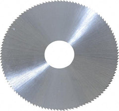 Controx - 2-1/2" Diam x 0.025" Blade Thickness x 5/8" Arbor Hole Diam, 120 Tooth Slitting & Slotting Saw - Arbor Connection, Right Hand, Uncoated, M2 High Speed Steel, Concave Ground - Benchmark Tooling