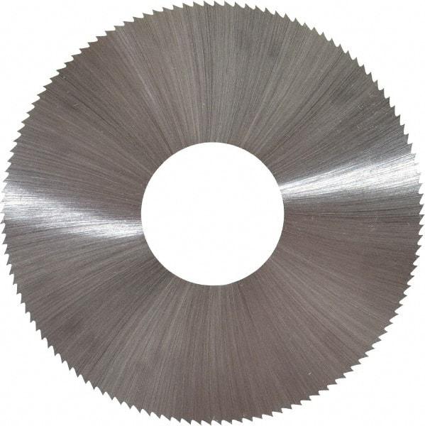 Controx - 3" Diam x 0.02" Blade Thickness x 1" Arbor Hole Diam, 160 Tooth Slitting and Slotting Saw - Arbor Connection, Right Hand, Uncoated, High Speed Steel, Concave Ground - Benchmark Tooling