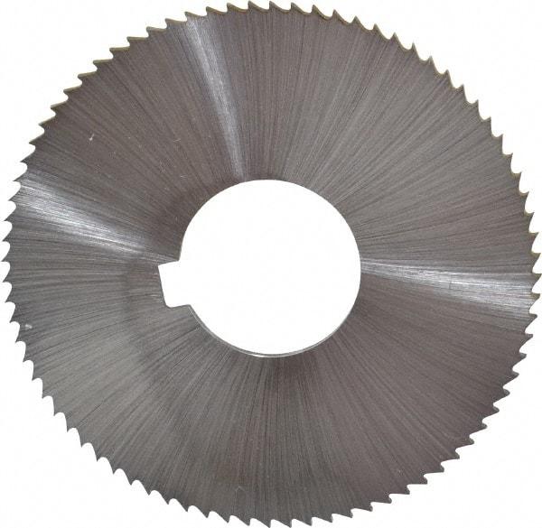 Controx - 3" Diam x 0.025" Blade Thickness x 1" Arbor Hole Diam, 128 Tooth Slitting & Slotting Saw - Arbor Connection, Right Hand, Uncoated, M2 High Speed Steel, Concave Ground - Benchmark Tooling